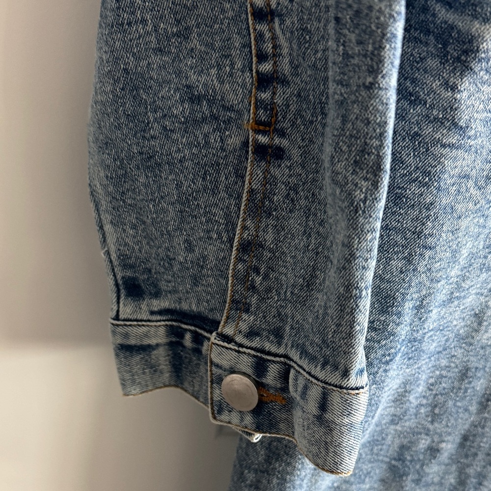 Denim Button-Down Mini Dress - Picture 4 of 6